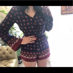 *NWOT Festival Season Soft V-Neck Romper